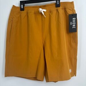 New Rhone R&R Swim Trunks Men’s Sz M 7.5” Lined Stretch Shorts NWT